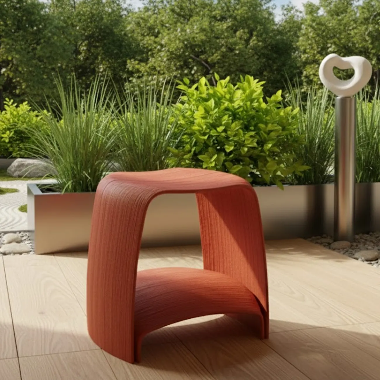 Short Rounded Stool
